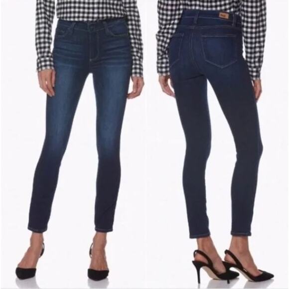 PAIGE Denim - Paige Verdugo Ankle Stretch Medium Wash Blue Denim Skinny Jeans 27